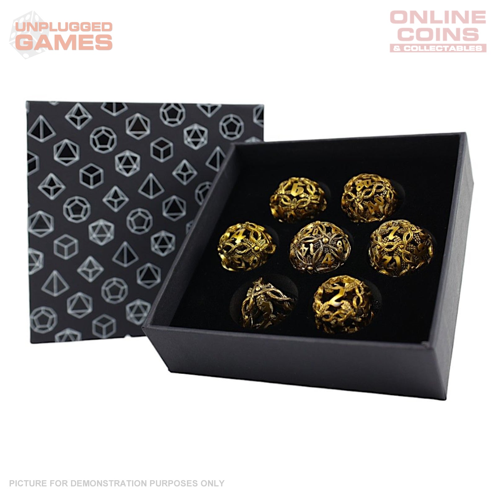LPG Dice RPG Set Hollow Vines - Ancient Bronze